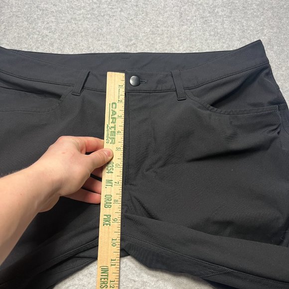Lululemon Pants Mens 34x31 Black Chino ABC Pant Classic Mid Rise Four Way Stretc - Picture 4 of 11